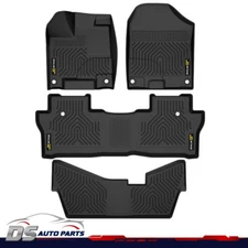 Floor Mats Fit For 16-22 Honda Pilot All Weather TPE Floor Mats Liner Waterproof