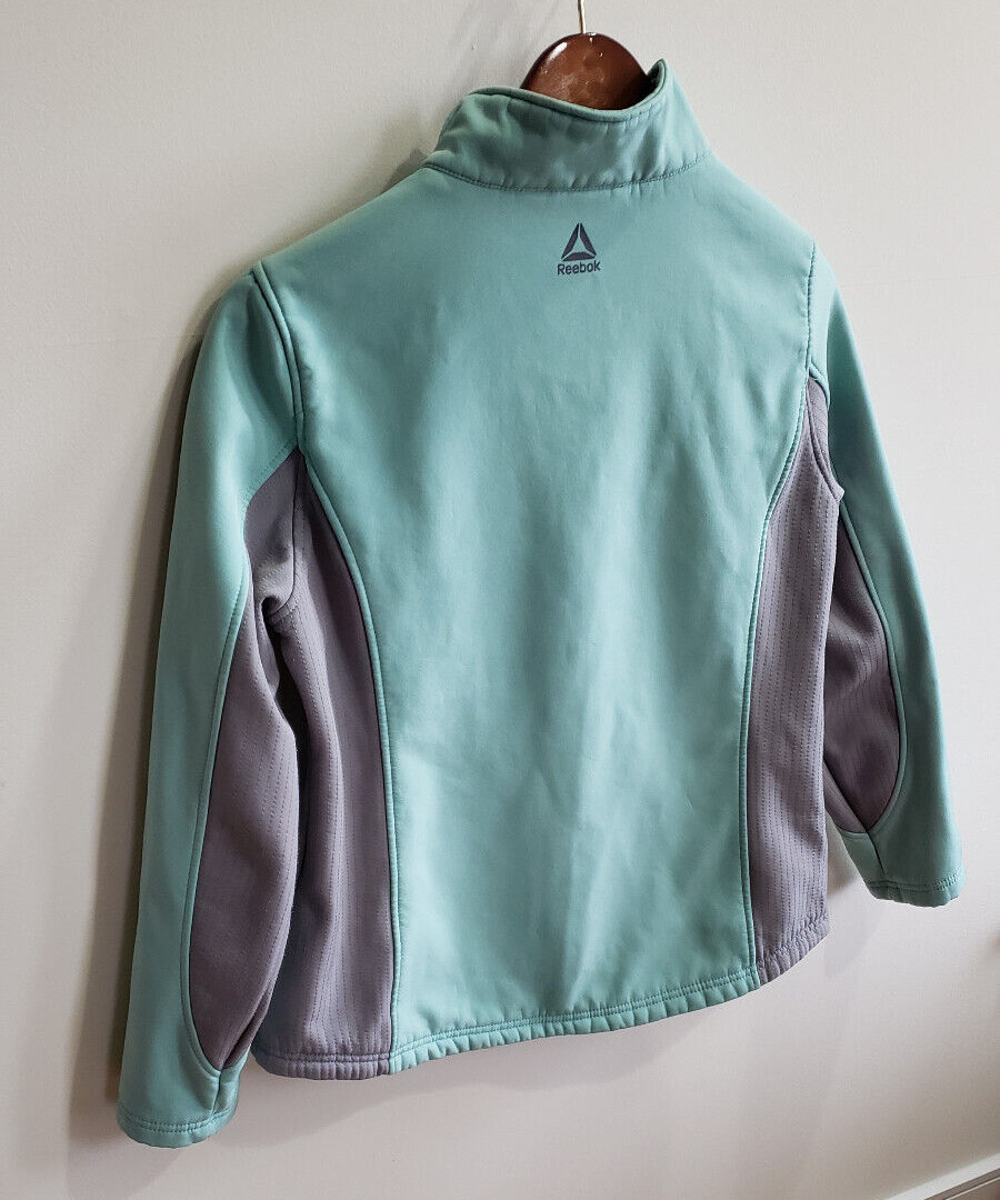 Reebok Soft Shell Active Jacket Large Teal  & Gra… - image 7