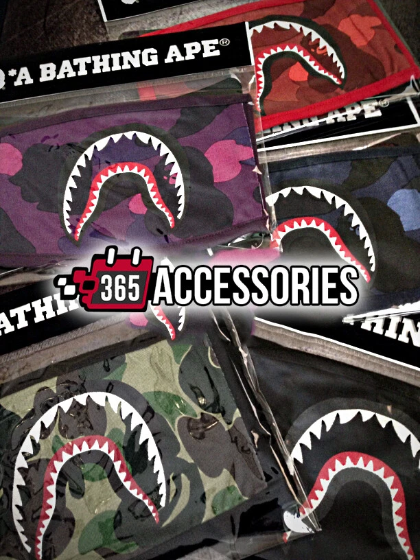 BEST QUALITY Bape Mask Shark A Bathing Ape ABC Camo Face Mouth Muffle USA Seller - Image 2 of 4