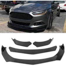 For Ford Fusion Focus Carbon Fiber Front Bumper Lip Spoiler Splitter Body Kit