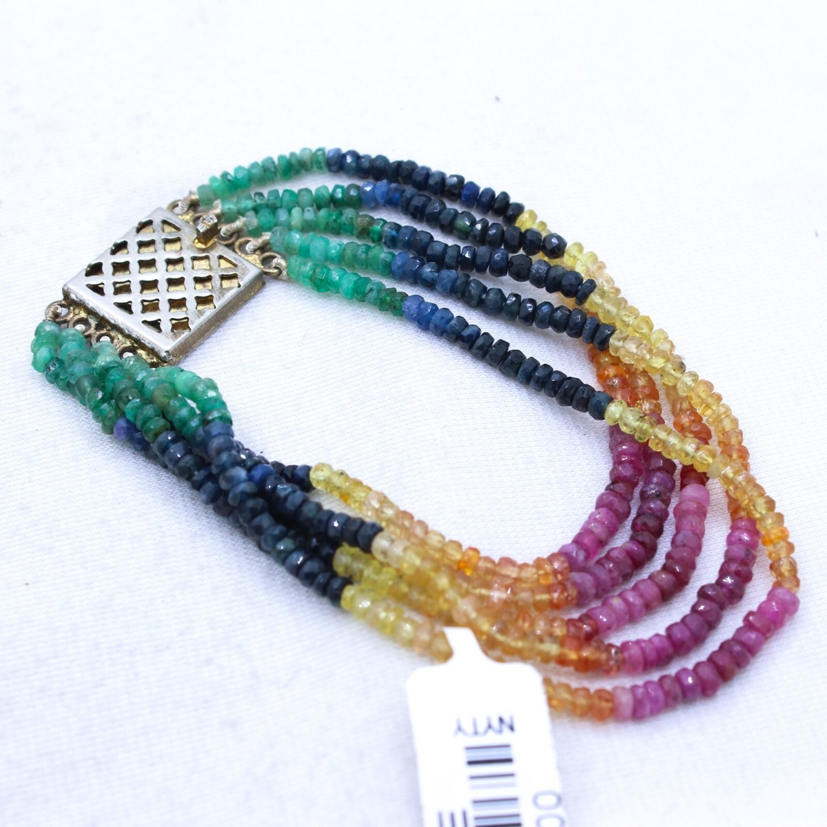 Natural Multi Gemstone Rondelle Smooth Beads Layering Necklace Gift for Her