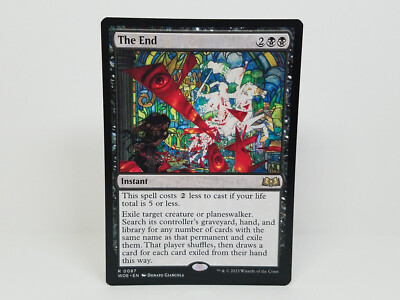 MTG: Wilds of Eldraine (WOE): (0087) The End (R) - Rare, Un