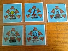 Empty wrappers set of 5 Robots by Kraft Dairylea Tri-Bites