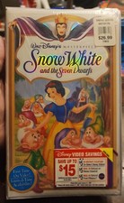 Snow White and The Seven Dwarfs Walt Disney's Masterpiece VHS Vintage SEALED NEW