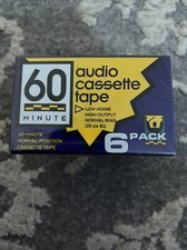 Audio Blank Cassette Tape 60 Minute Low Noise 120 PS EQ C Ml