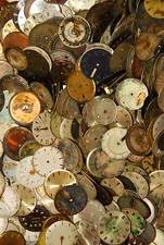 Lot of  140 Men WATCH DIAL Vintage  Steampunk Art or for parts 