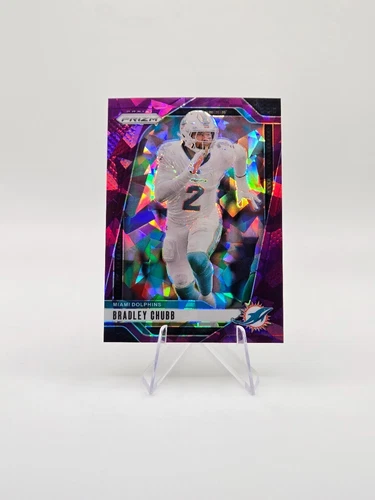 Bradley Chubb 2024 Panini Prizm Purple Ice SP /225 #181 Dolphins