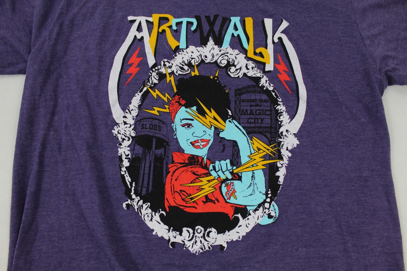 MAGIC CITY BIRMINGHAM ALABAMA ART WALK TSHIRT WOMENS SMALL PURPLE eBay