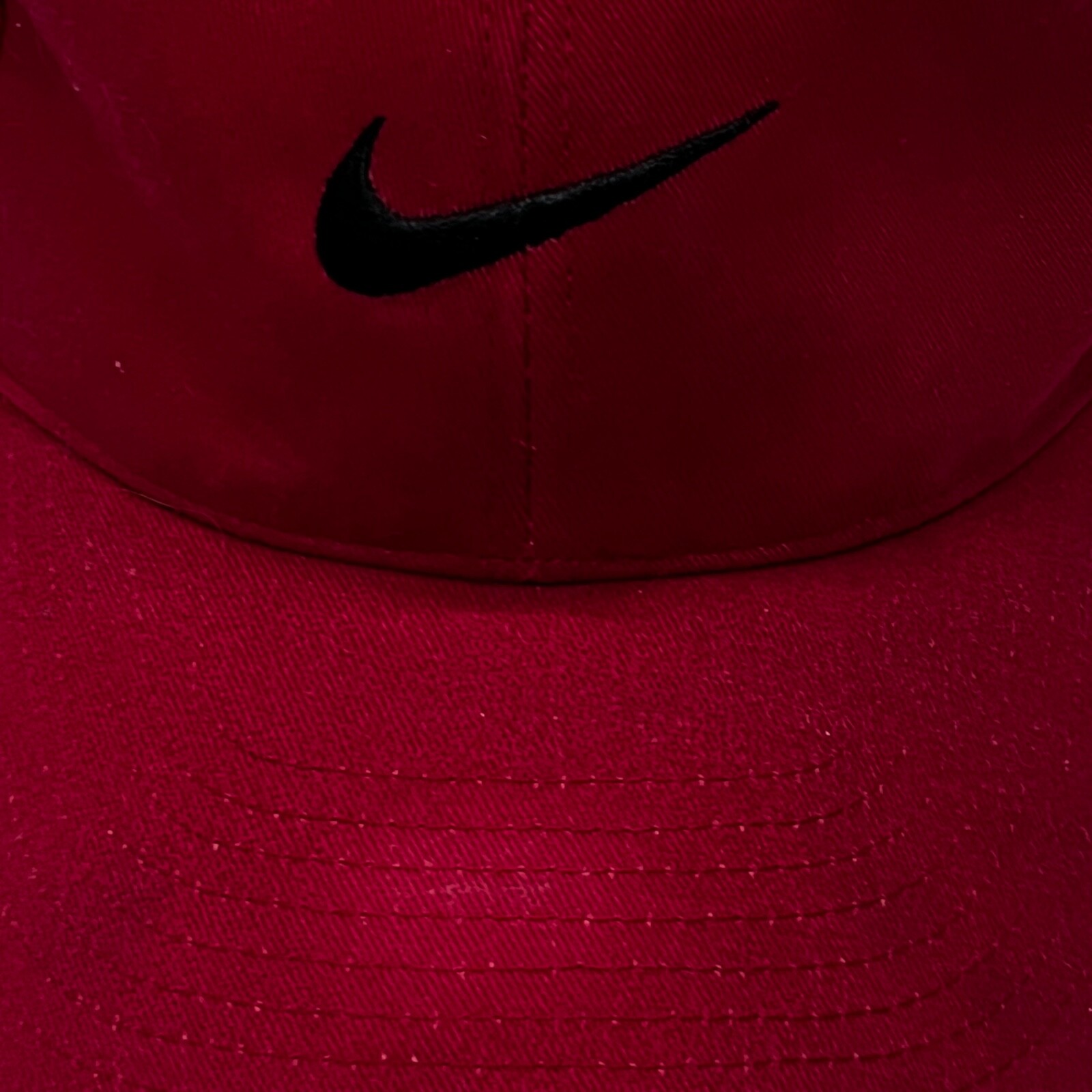 Nike Golf Hat Red Adjustable Center Swoosh thumbnail 4