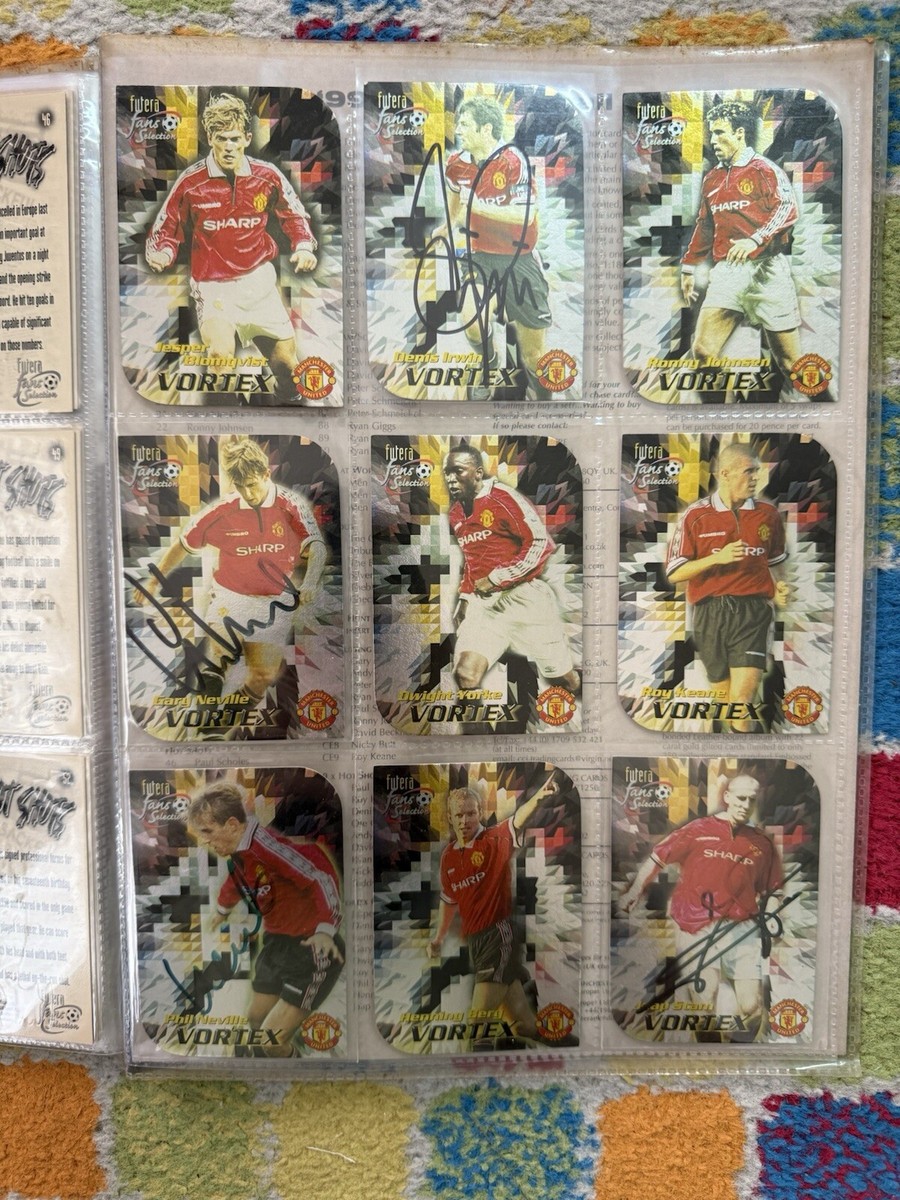 Jeu Complet Cartes Manchester United 1999 Futera Fans Selection - Cartes De Chasse & Autographes