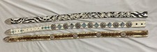 3 Western Rhinestone Belts need Buckle 
