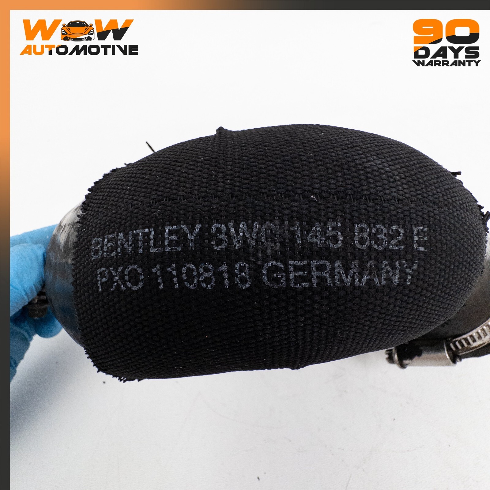 04-06 BENTLEY CONTINENTAL GT FLYING SPUR LOWER RIGHT INTER COOLER HOSE OEM