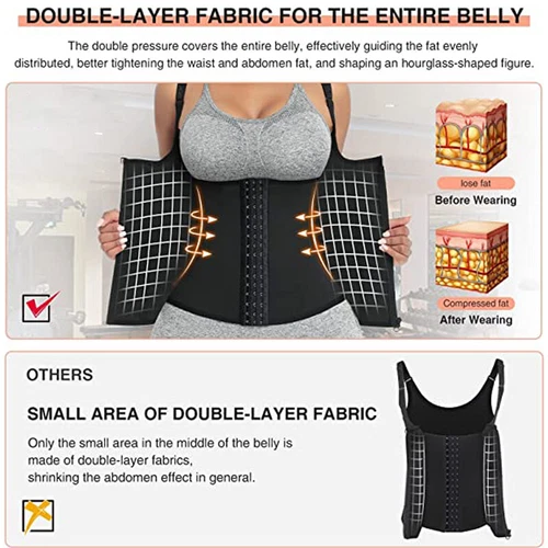 Fajas Reductoras Colombianas Modelador de Cuerpo Entrenador de Cintura Control de Abdomen Prendas para el torso Corsé - Imagen 6 de 28