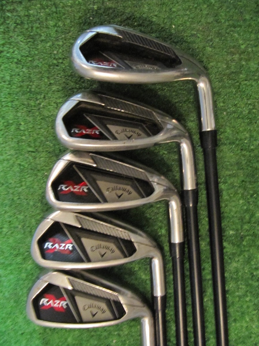キャロウェイ RAZR X ブラック 5〜9I.Pw.Aw.Sw 計8本