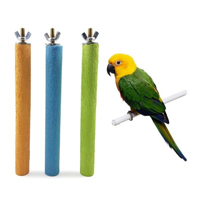  5 Pcs Grinding The Mouth Rod Stand Bar Parrot Arenaceous Stick Perch