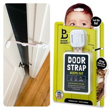 Keeps Babies out while Letting Cat's In, Gate with Cat Door, Child Safety Latch