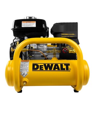 DeWalt Portable 4-Gallon Gas 155 PSI Horizontal Air Compressor Honda Engine New
