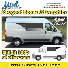 MWB PEUGEOT BOXER L2 MOTORHOME CAMPER VAN STRIPES GRAPHICS DECALS 059