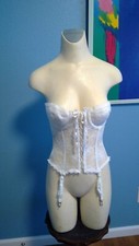 Vintage White Strapless Bustier "La Petite Romance de Paris" 32