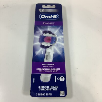 Oral-B 3d White Electric Toothbrush Replacement Brush 3 Count