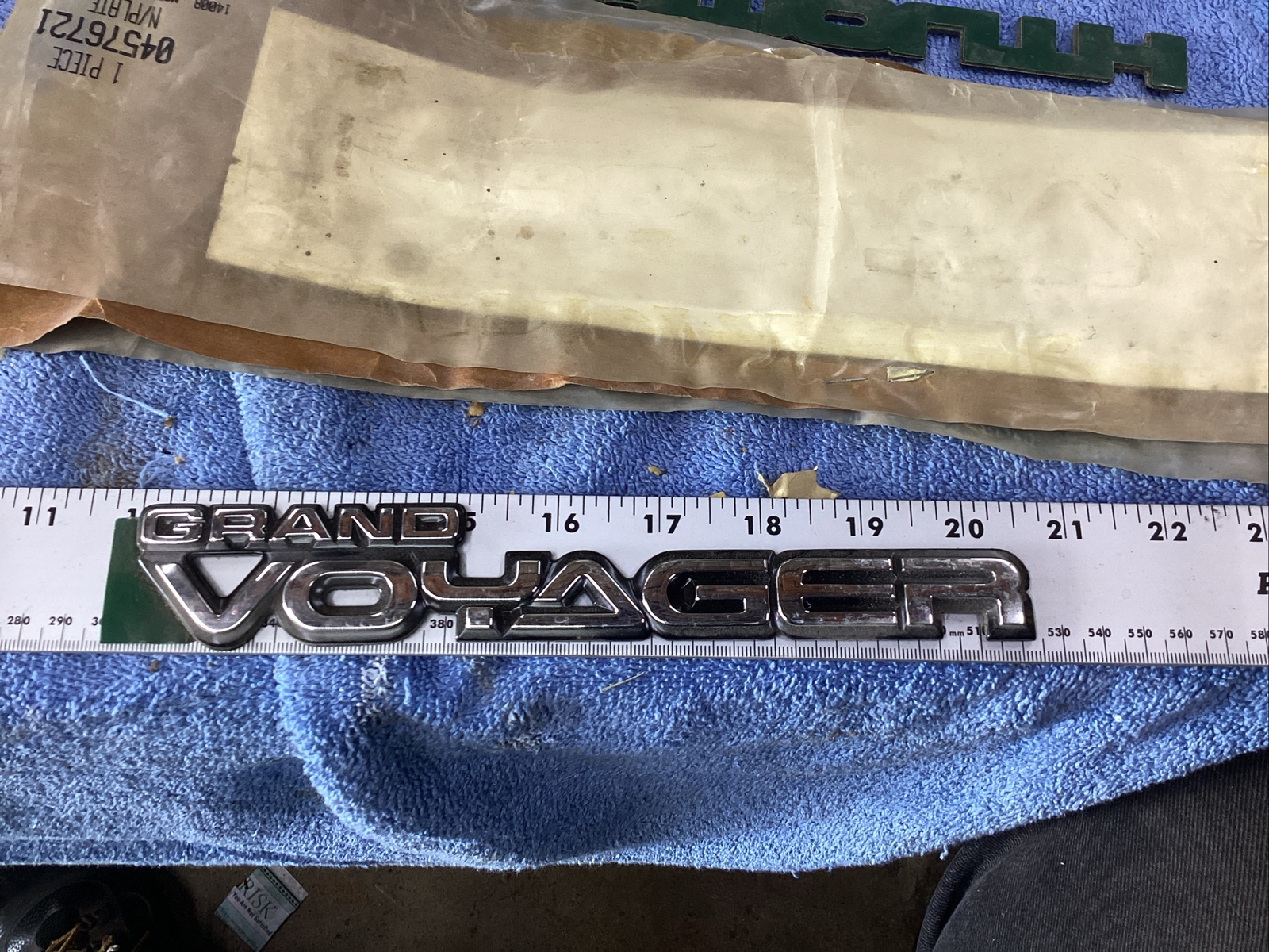 NOS 91 92 93 94 Plymouth grand voyager end gate emblems factory Mopar