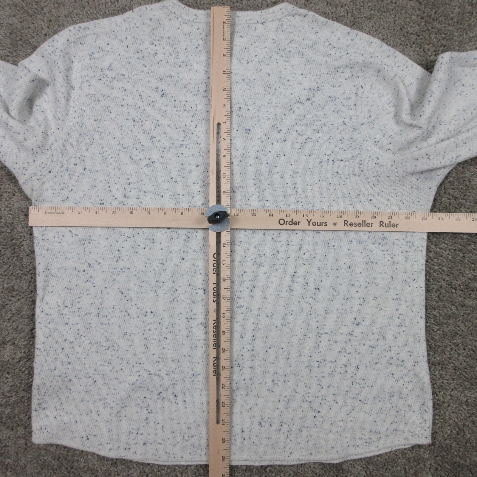 FILA Camicia J Crew uomo grande bianca geometrica Henley remi outdoor casual fascia in maglia