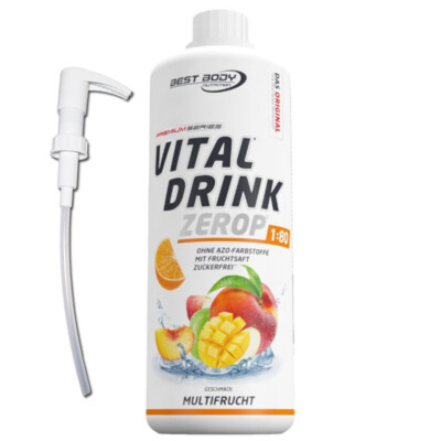 Best Body Vital Drink 1000ml Flasche Mineraldrink Konzentrat + Dosierpumpe