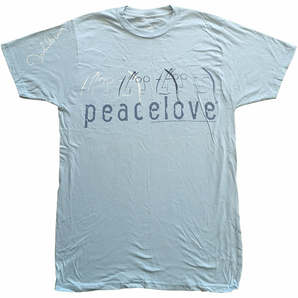 John Lennon Peace & Love Official Merchandise T-Shirt M/L/XL