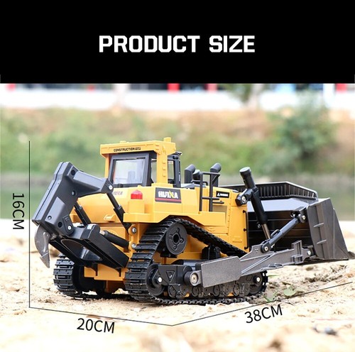 Huina 569 RC Truck Bulldozer Car 1:16 Remote Control Electric Tractor For Boys - Picture 10 of 12