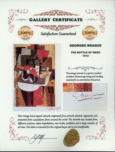GEORGES BRAQUE - 12x16 inch Matted Print - FRAME READY - Hand Signed Signature - Picture 3 of 12