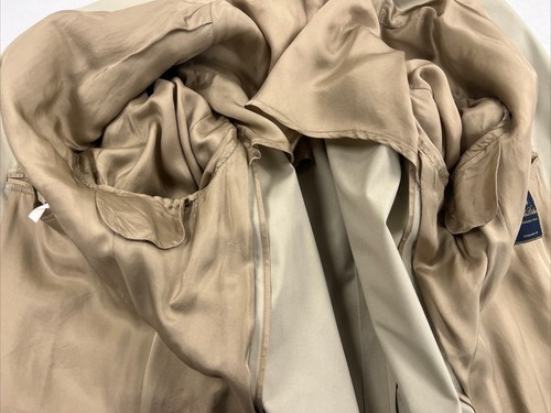 SPRING/SUMMER Brooks Brothers Men's Beige Solid Cotton Blend Blazer 45L $895 - Picture 6 of 11