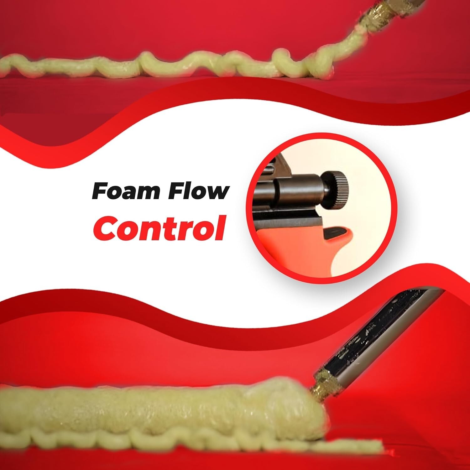 Insulation Foam Guns 2 Pack Heavy Duty Metal Dispensing Sealing Filling