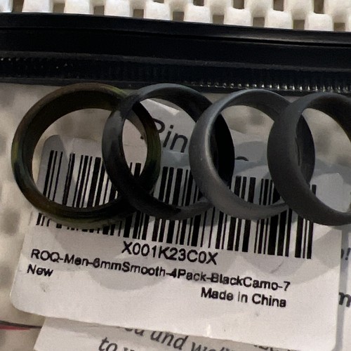 4 Pack - Silicone Ring for Men - Dome Style - Picture 3 of 7