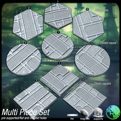 Industrial bases Legion Terrain Scenery Tabletop Miniatures 28mm - Picture 14 of 18