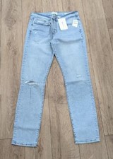  208 Mens FRAME L'Homme Skinny Jeans Military Winoma Rips 33 x 33