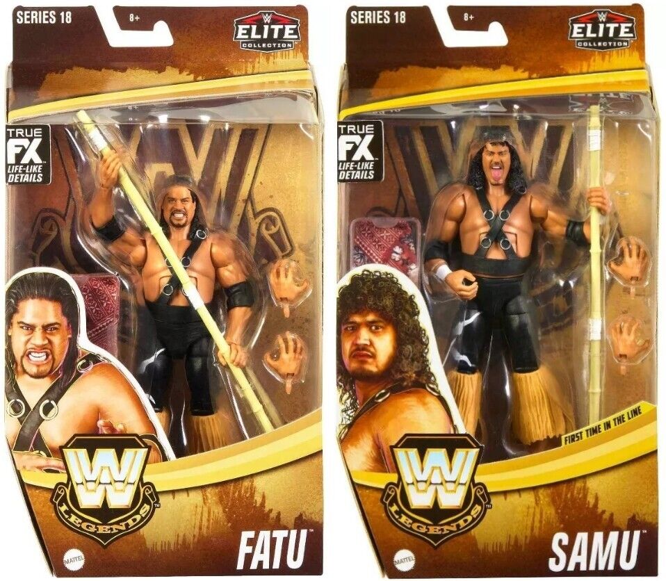 Mattel WWE Elite Legends 18 HEADSHRINKERS SAMU FATU Mattel WWE Elite Legends 18 HEADSHRINKERS SAMU FATU