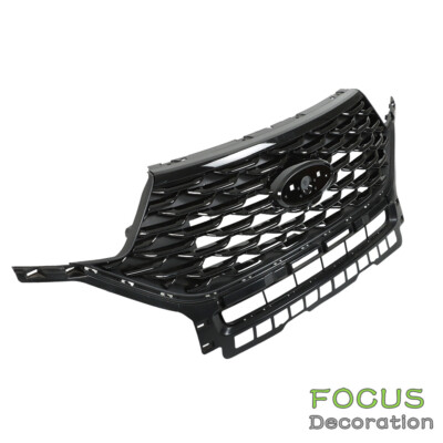 For 2020-2022 Ford Explorer Front Upper Grille Glossy Black Grill