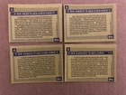 Four Card 1990 Topps Nolan Ryan Lot of Blank Front Errors(2-5)