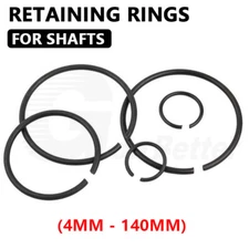 Retaining Rings Round Wire Circlip For Shafts Snap Ring Spring Steel DIN 7993 A