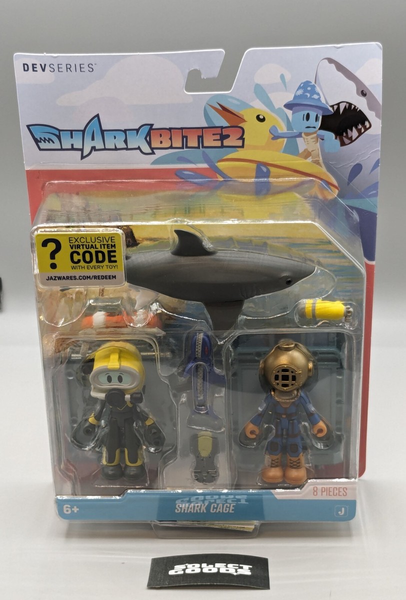 Roblox DevSeries SHARK BITE 2: SHARK CAGE Figure Set W/Exclusive