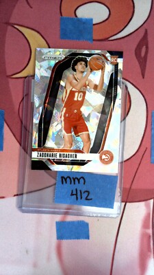 Zaccharie Risacher 2024-25 Panini Prizm #265 Ice Prizm (RC)