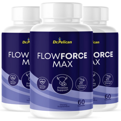 Flowforce Max- Support Supplement for Men - Urinary & Bladder Health- 3 Bottles