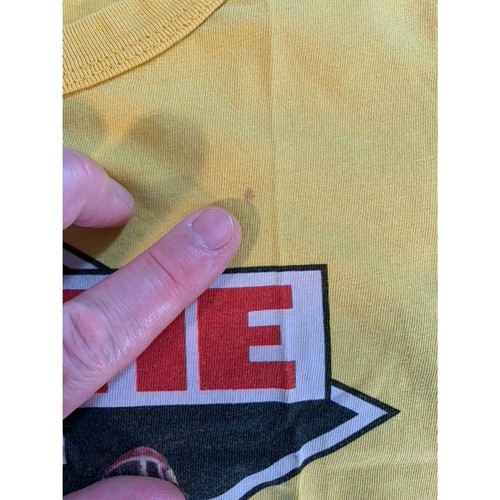 Vintage 90s Beastie Boys Kids Size 4 Ghetto Blaster Retro Tour Shirt Yellow - Picture 9 of 11