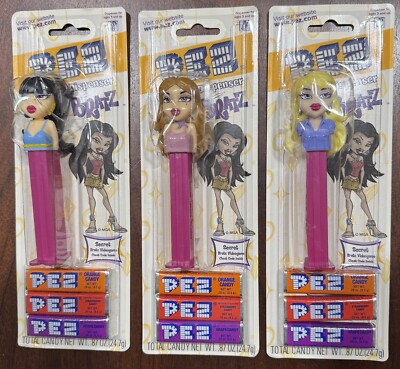 PEZ * Bratz Dispensers * Cloe, Jade & Yasmine * On Card * From