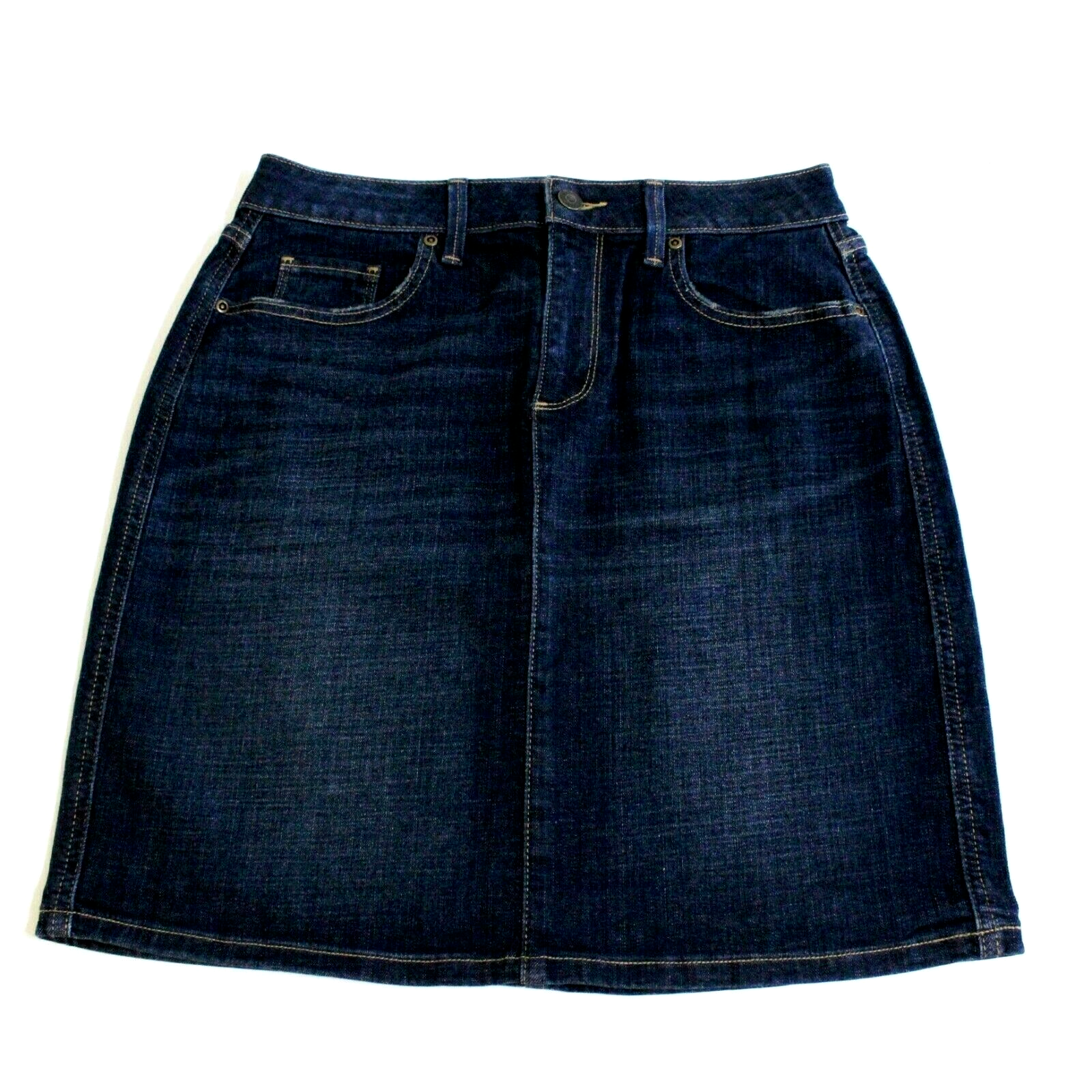 Sonoma Women's Denim Blue Jean Skirt Size 4 Mid Rise