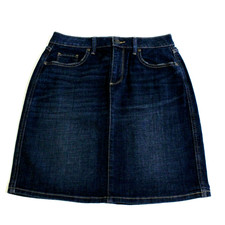 Sonoma Women's Denim Blue Jean Skirt Size 4 Mid Rise