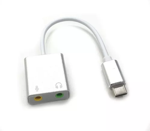 USB Typ-C Externe Soundkarte 7.1 Stereo Audio Mikrofon Adapter iPhone iPad Pro - Bild 8 von 15