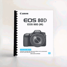 Instruction Manual for Canon EOS 80D