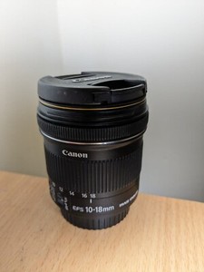 Canon EF-S 10-18 mm F/4.5-5.6 IS STM SLR camera lens with UV filter