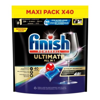 0,65 /Stk - Finish Spülmaschinenkapsel Ultimate All-in-1 - Lemon - 40 Stk